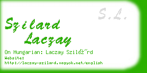 szilard laczay business card